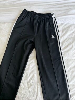 adidas Black Pants with White Three Stripes